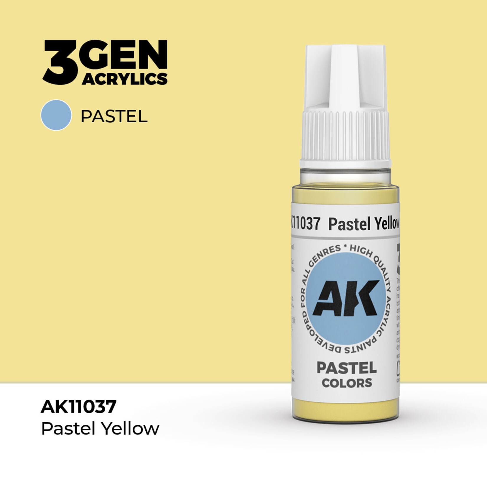 AK Interactive AK Interactive: 3G - Pastel Yellow 17ml - Pastel