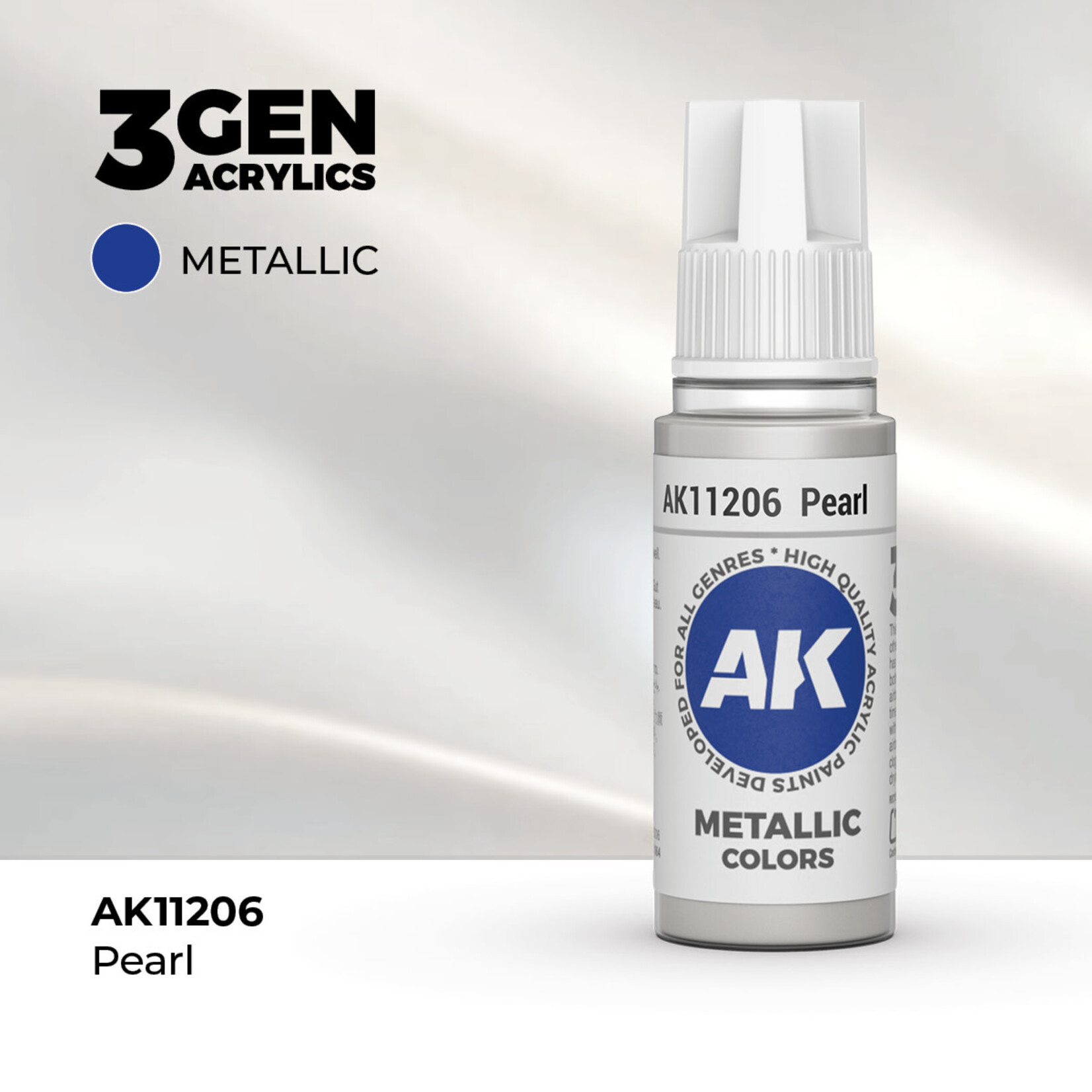 AK Interactive AK Interactive: 3G - Pearl 17ml - Metallic