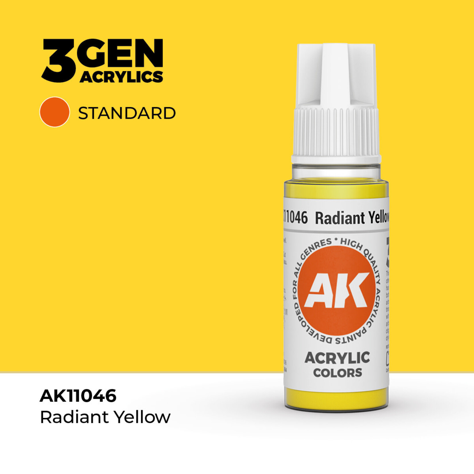 AK Interactive AK Interactive: 3G - Radiant Yellow 17ml - Standard