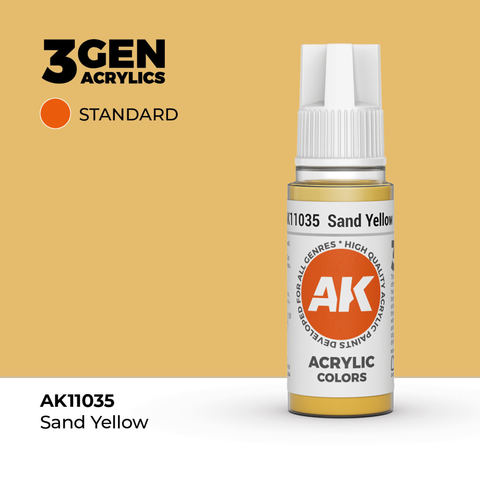 AK Interactive AK Interactive: 3G - Sand Yellow 17ml - Standard