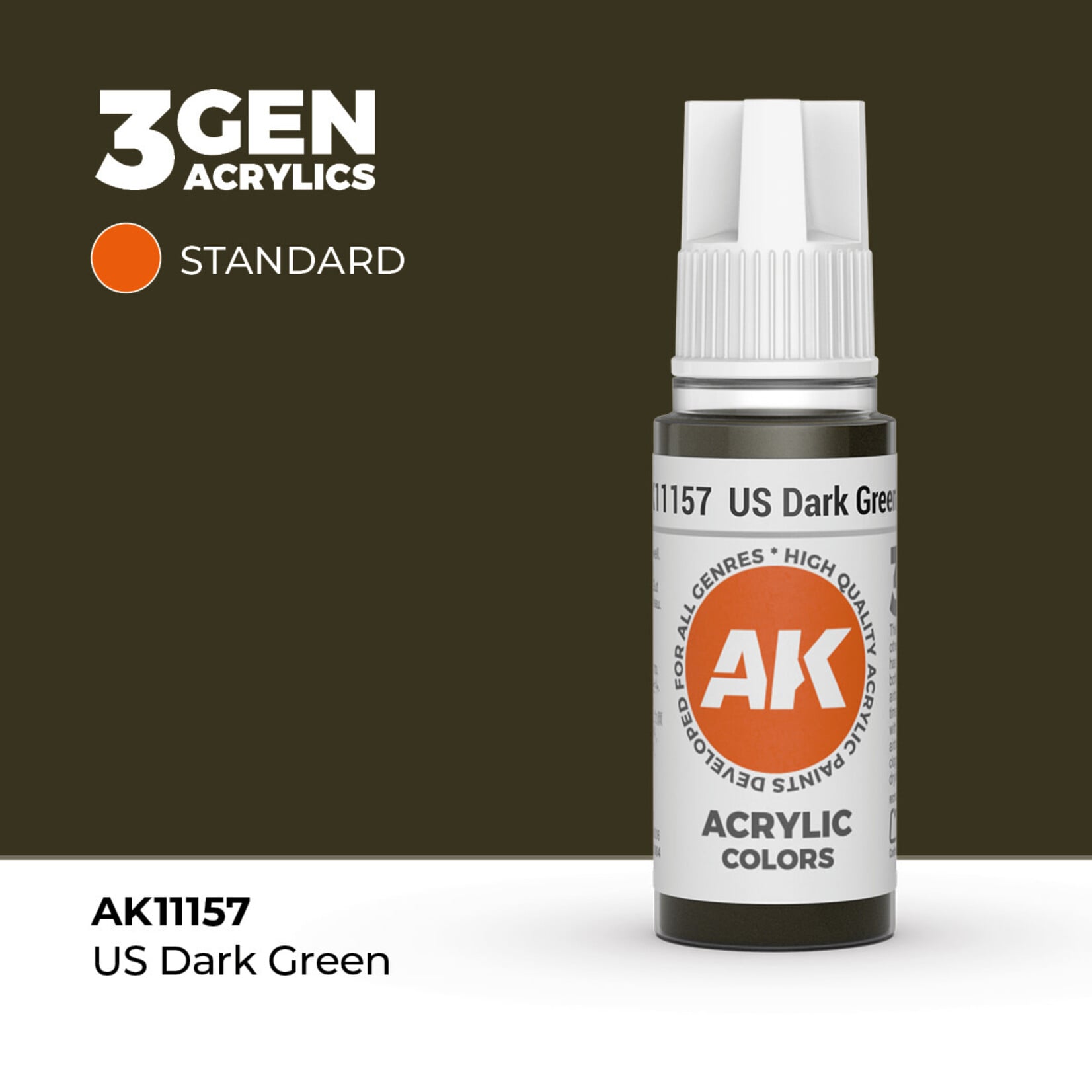 AK Interactive AK Interactive: 3G - US Dark Green 17ml - Standard