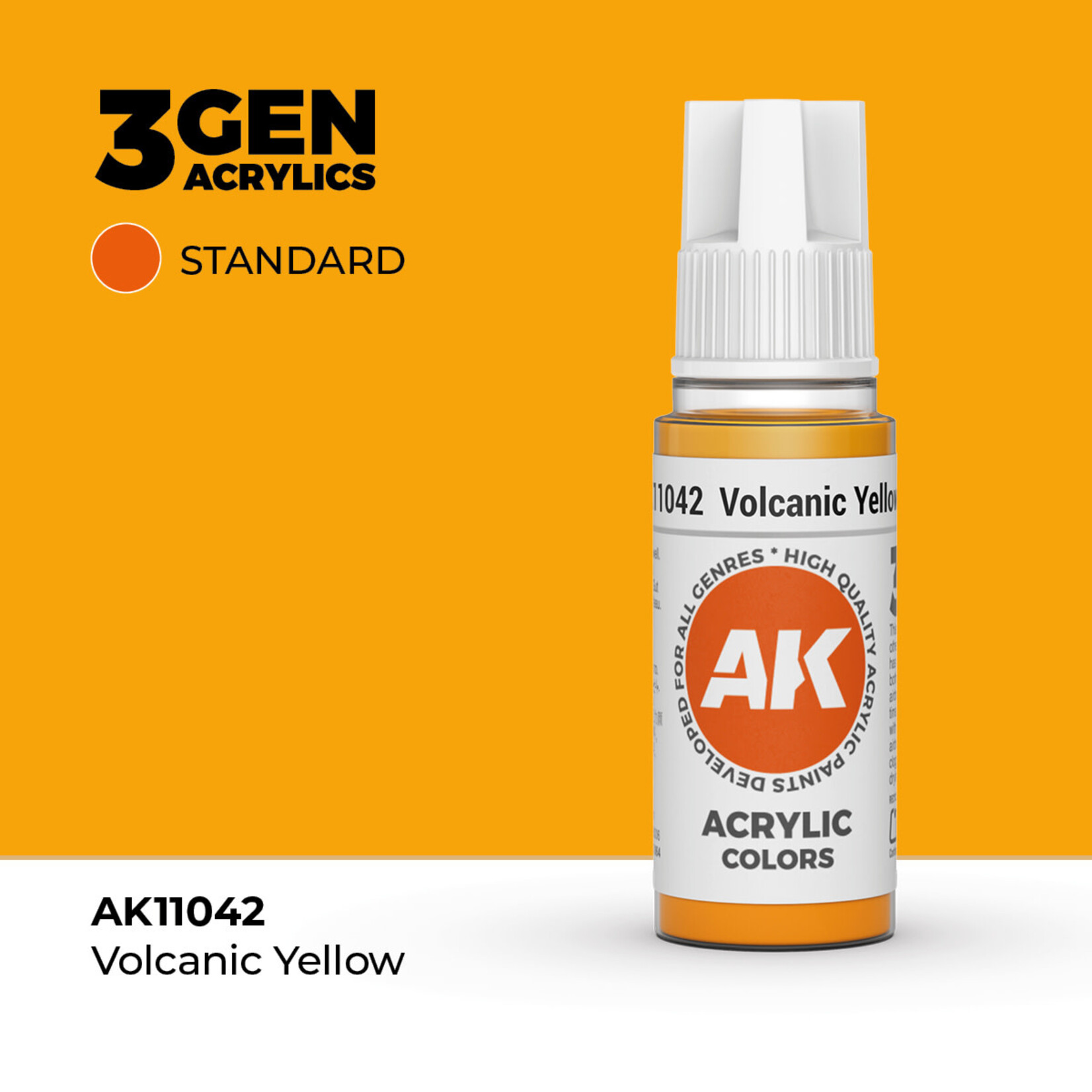 AK Interactive AK Interactive: 3G - Volcanic Yellow 17ml - Standard