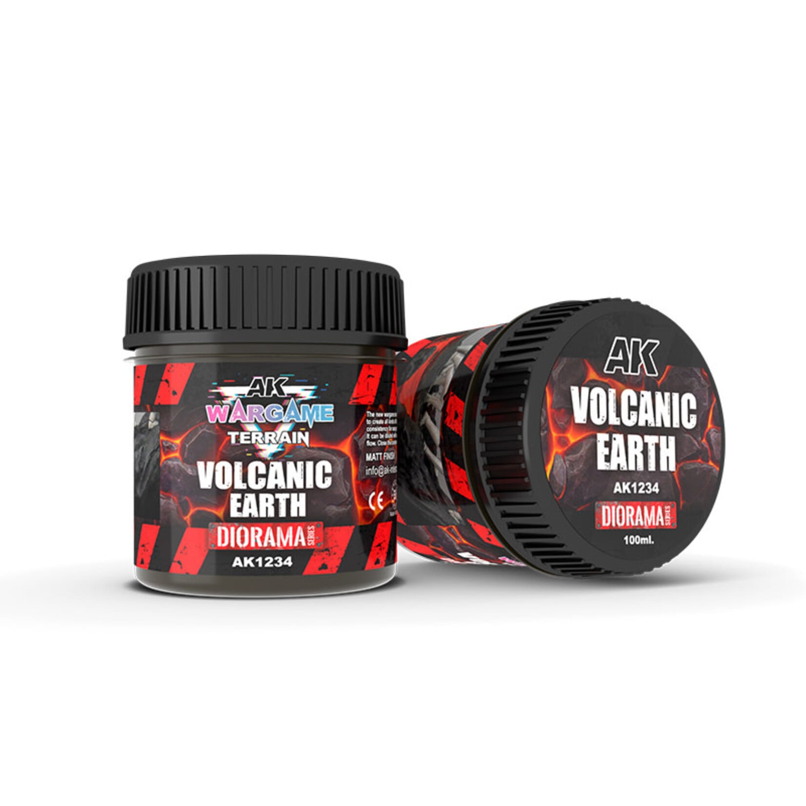 AK Interactive AK Interactive: Acrylic - Volcanic Earth Terrain 100ml