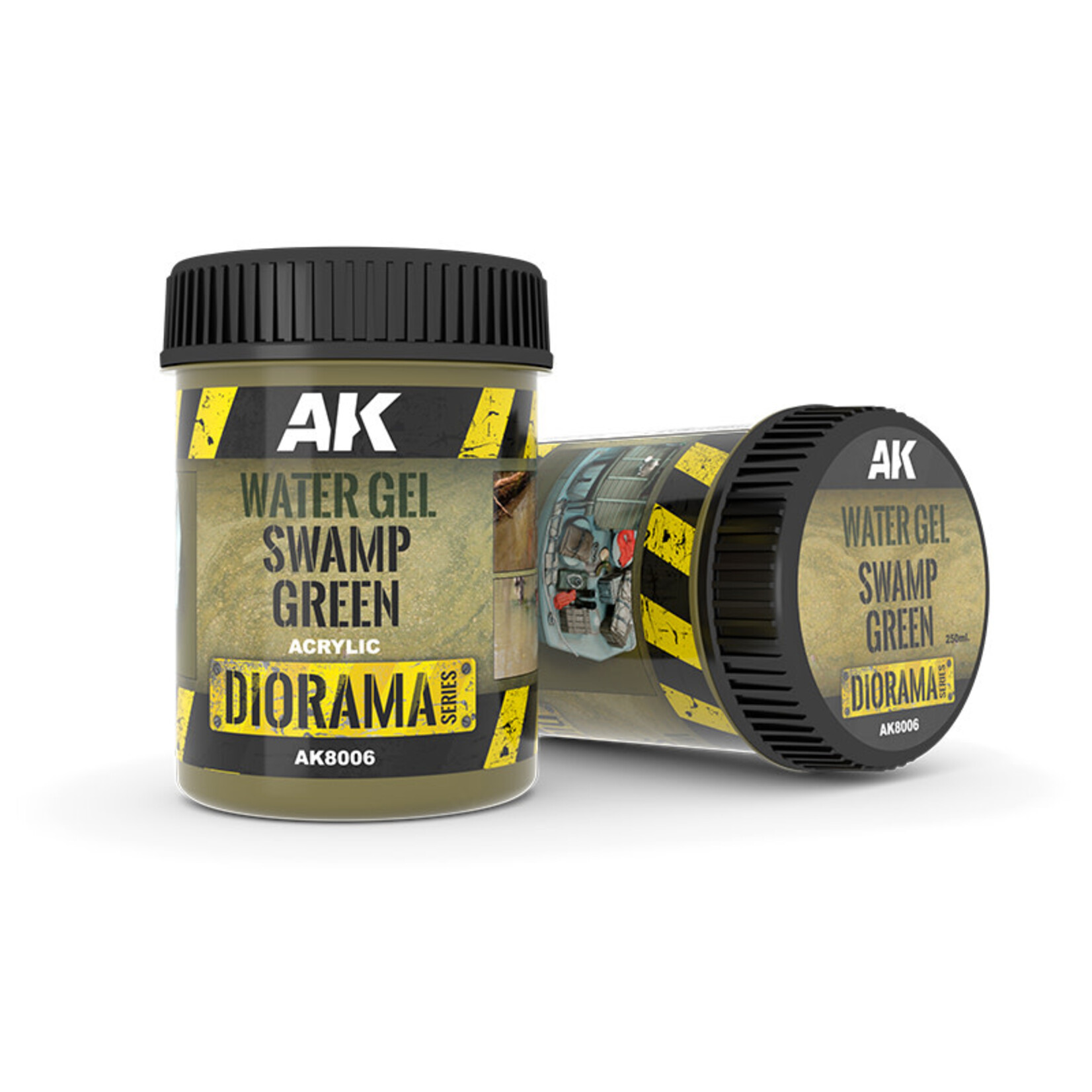 AK Interactive AK Interactive: Acrylic - Water Gel Swamp Green 250ml