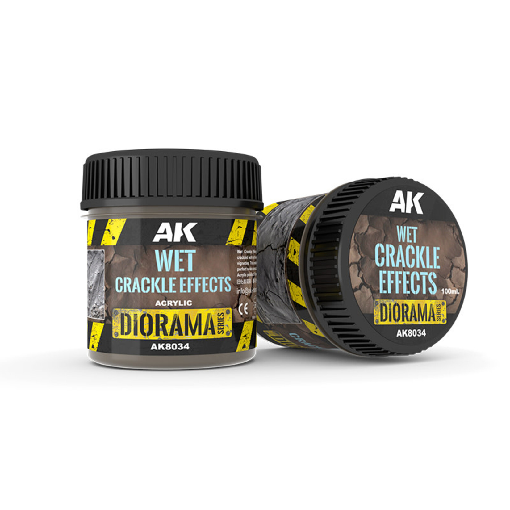 AK Interactive AK Interactive: Acrylic - Wet Crackle Effects 100ml