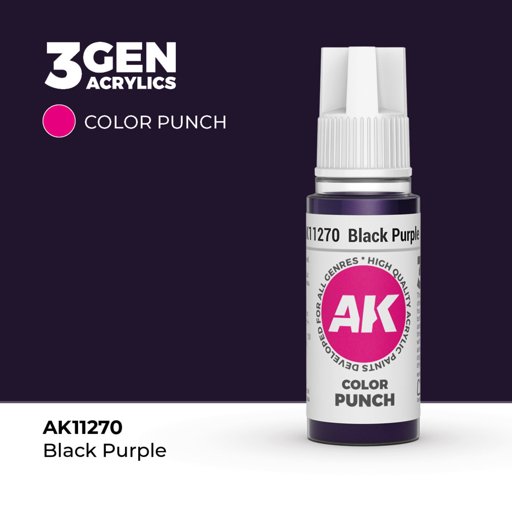 AK Interactive AK Interactive: COLOR PUNCH - Black Purple 17ml