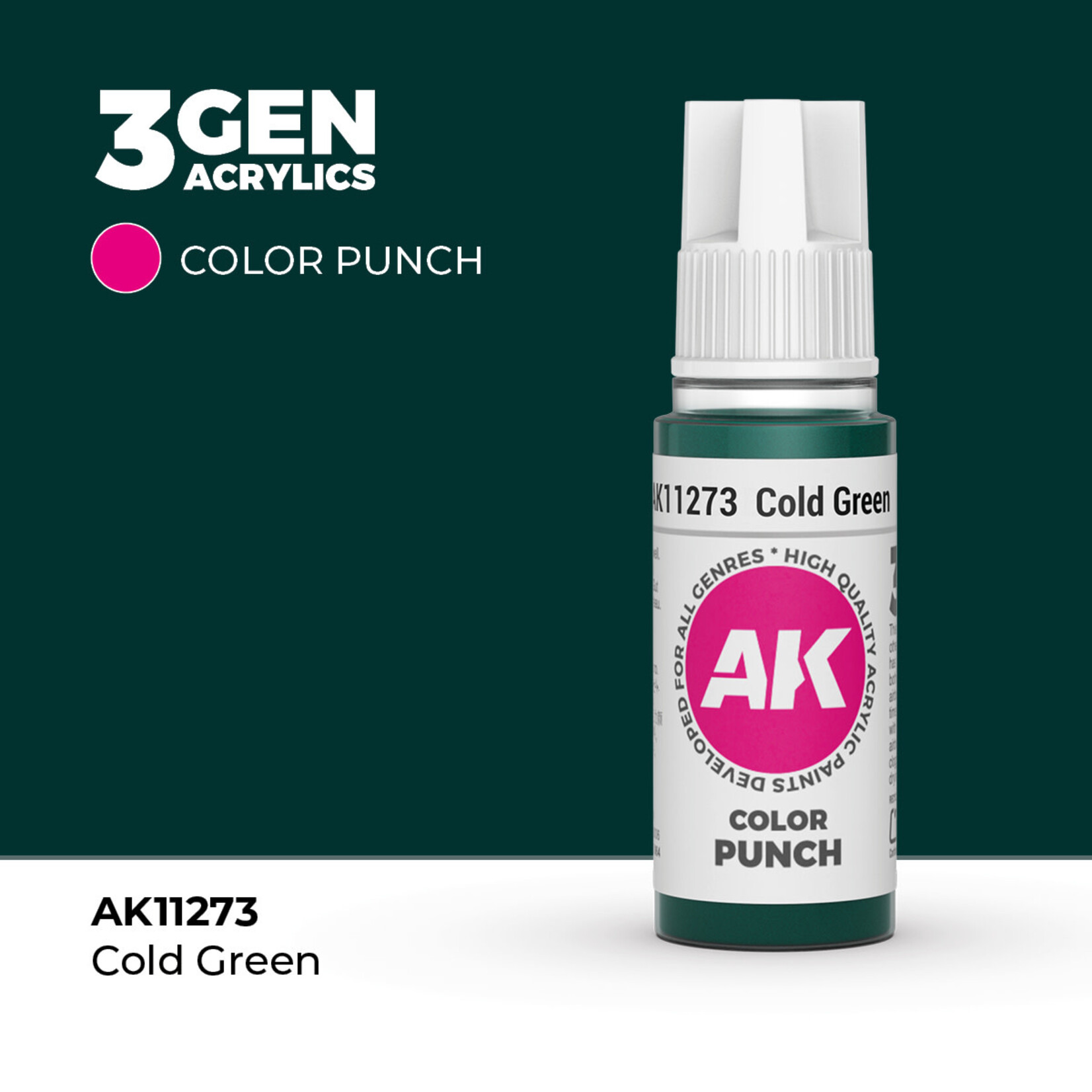 AK Interactive AK Interactive: COLOR PUNCH - Cold Green 17ml