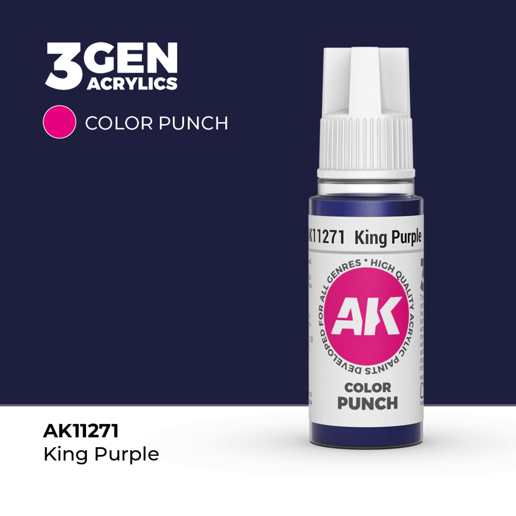 AK Interactive AK Interactive: COLOR PUNCH - King Purple 17ml
