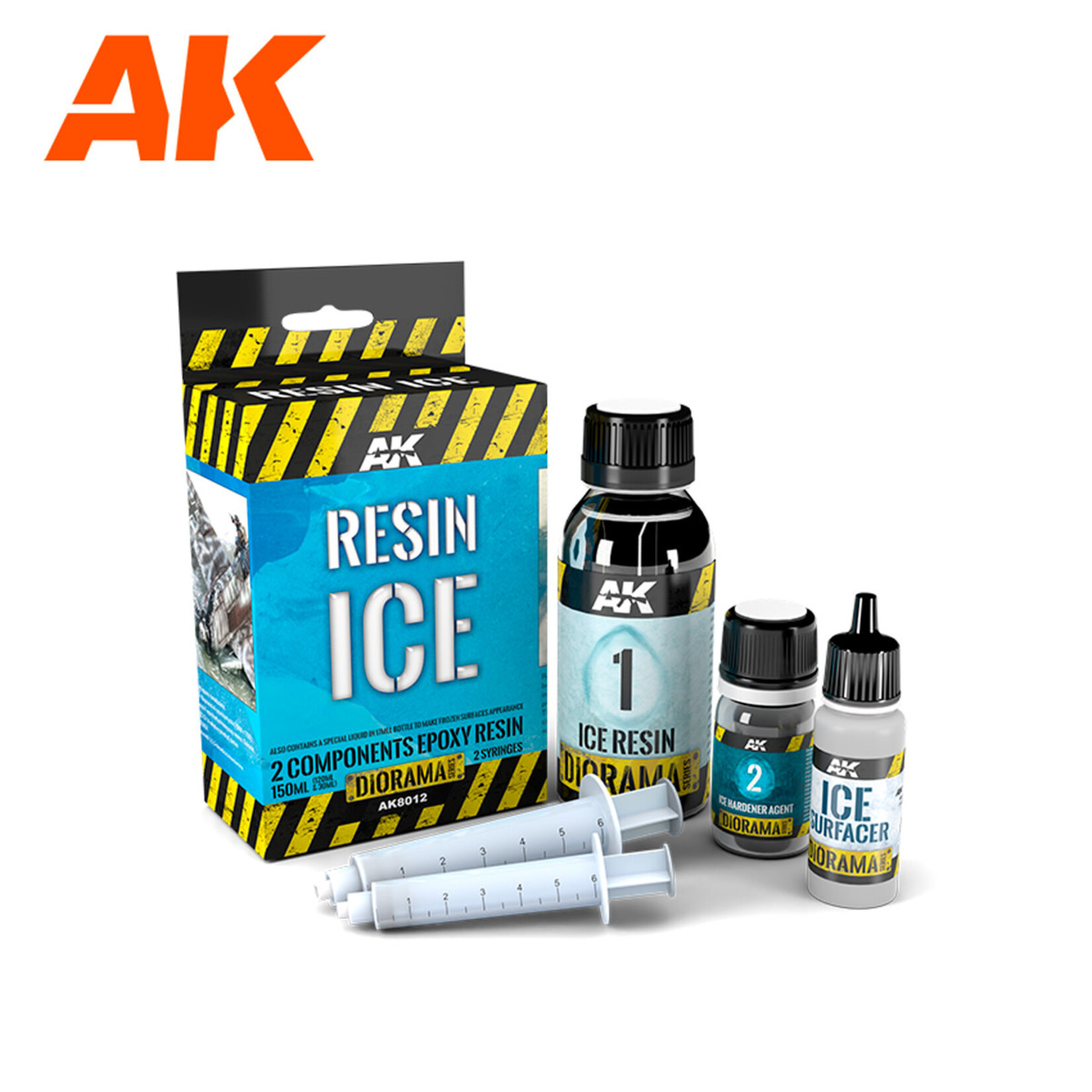 AK Interactive AK Interactive: Epoxy Resin - 2-Components Ice 180ml