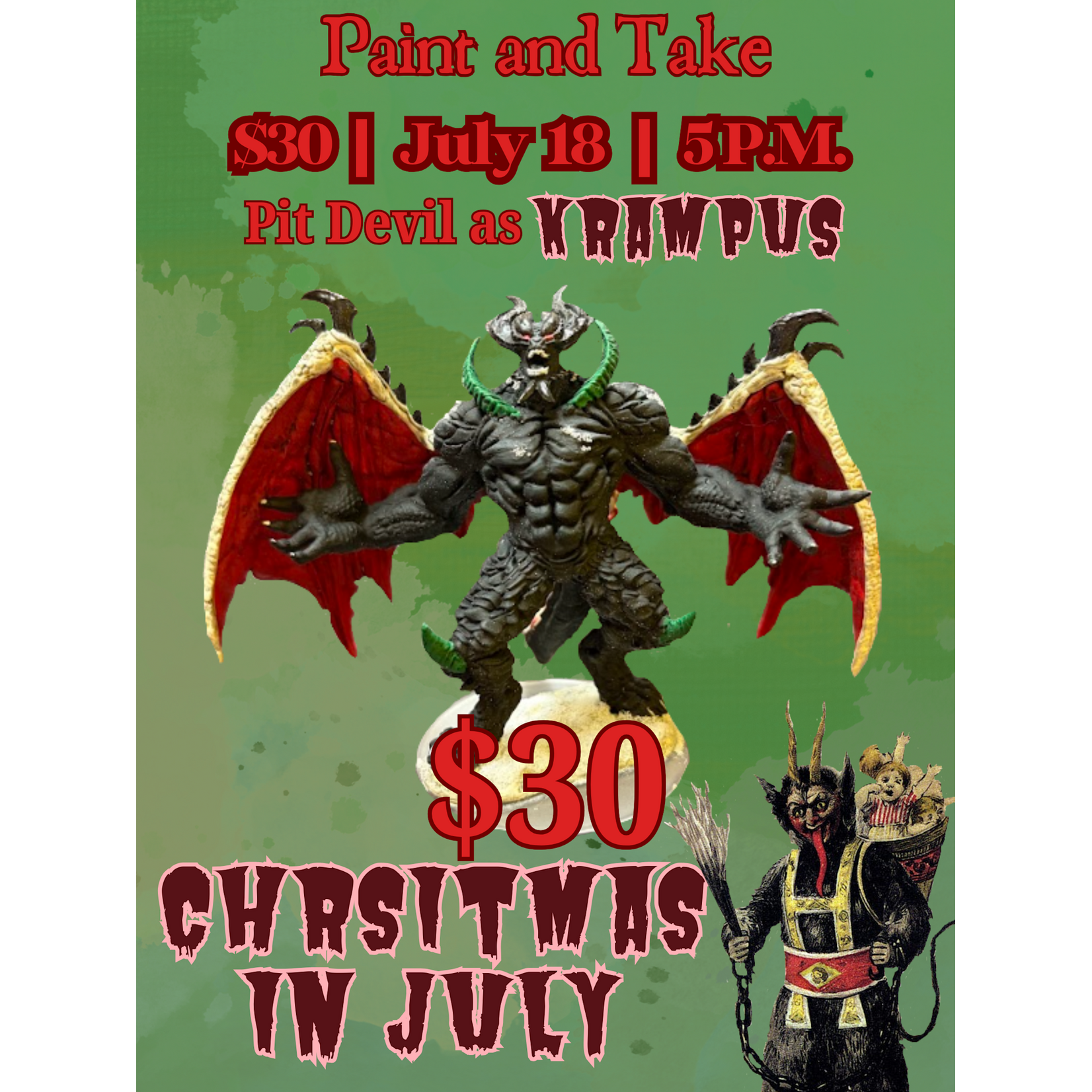 Paint and Take - Krampus (7/18/26 5pm)