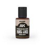 AK Interactive AK Interactive: Precision Panel Liner - Dark Rust (30ml)