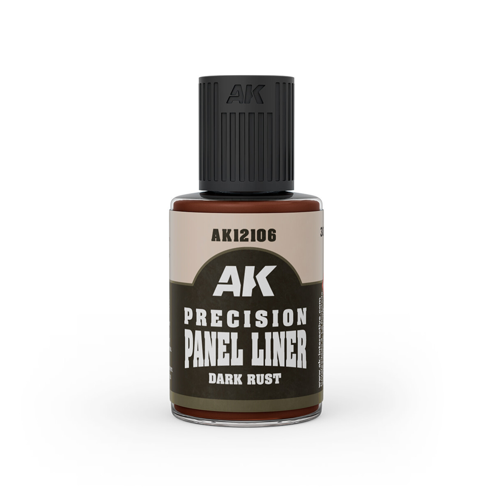 AK Interactive AK Interactive: Precision Panel Liner - Dark Rust (30ml)