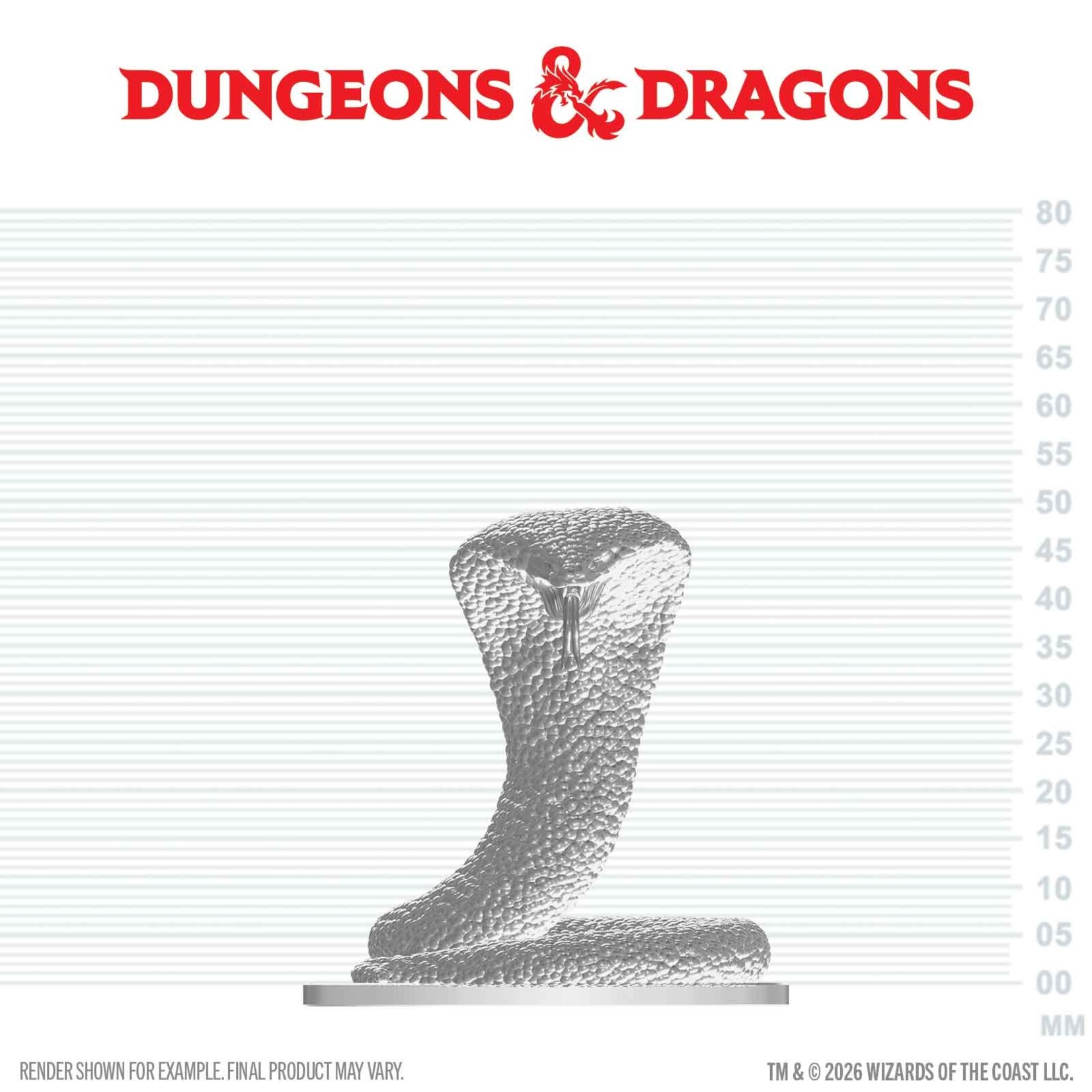 Wiz Kids Unpainted Miniatures: Polar Serpent - D&D - W29