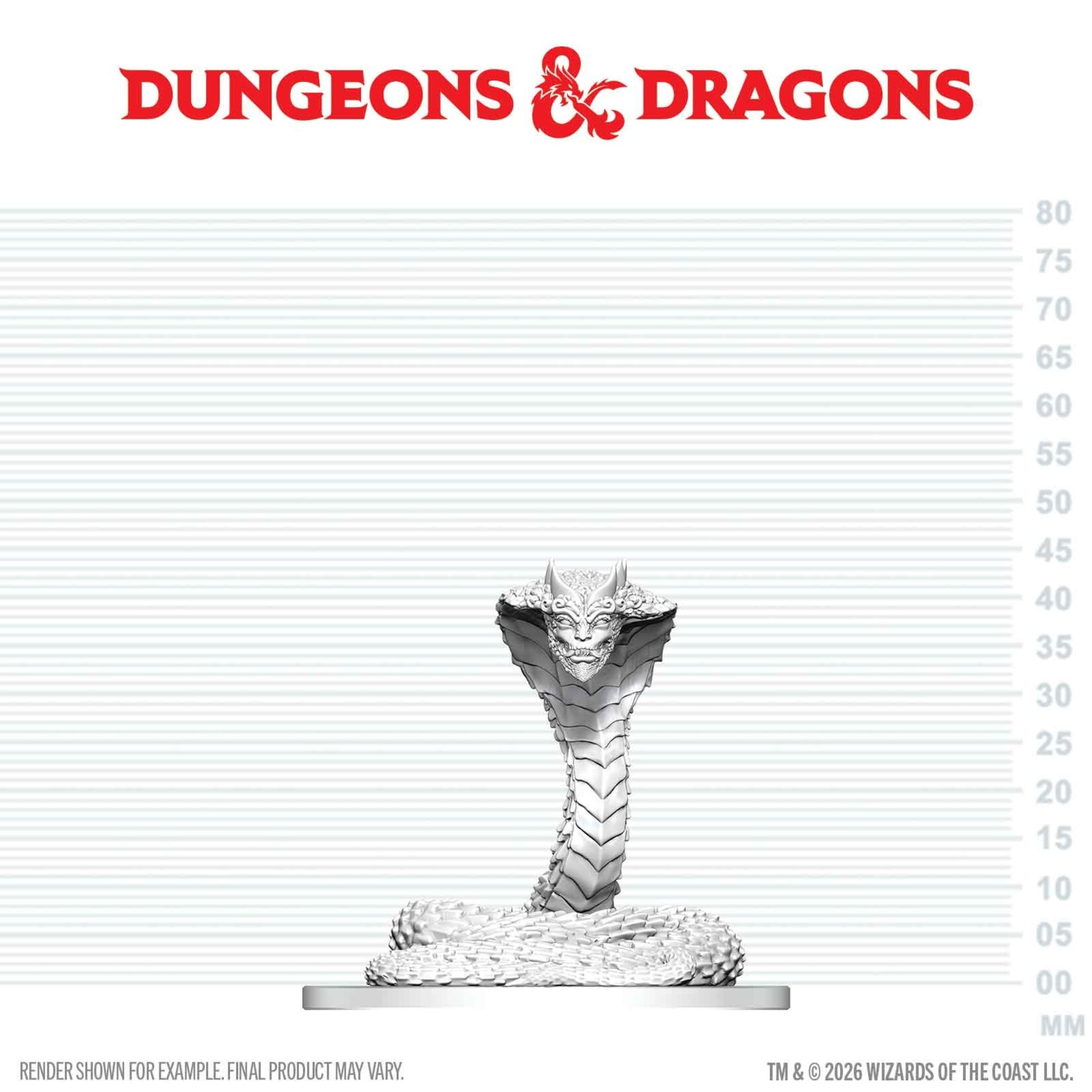Wiz Kids Unpainted Miniatures: Guardian Naga - D&D - W29