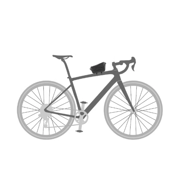 Ortlieb Fuel Pack Hook and loop straps 1L Black matt