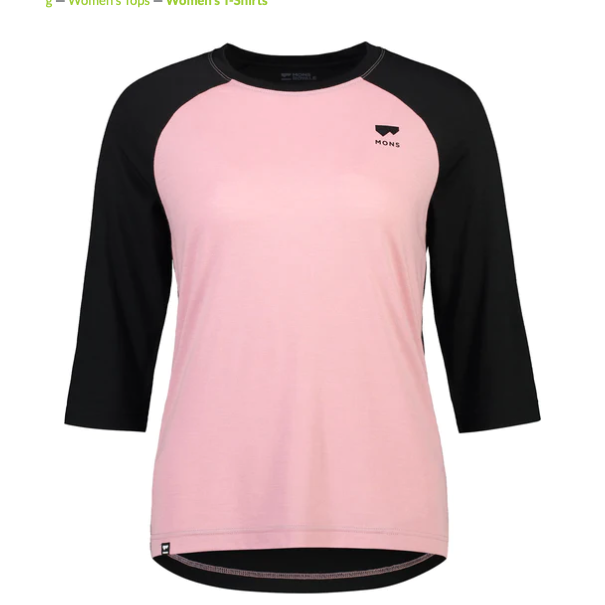Mons Royale Mons Royale Tarn Raglan 3/4 Womens