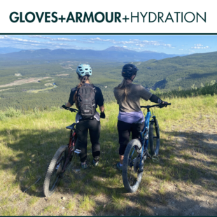 Gloves,  Armour, and Hydration Packs
