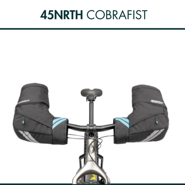 45NRTH 45NRTH Cobrafist Pogies - Flat Bar, Black, One Size