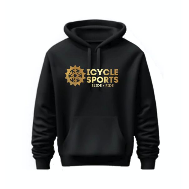 Icycle Sports 2025 Icycle Hoodie Black & Gold