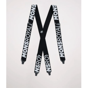 Unisex Afterbang Suspenders Black / White OS