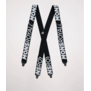 Unisex Afterbang Suspenders Black / White OS