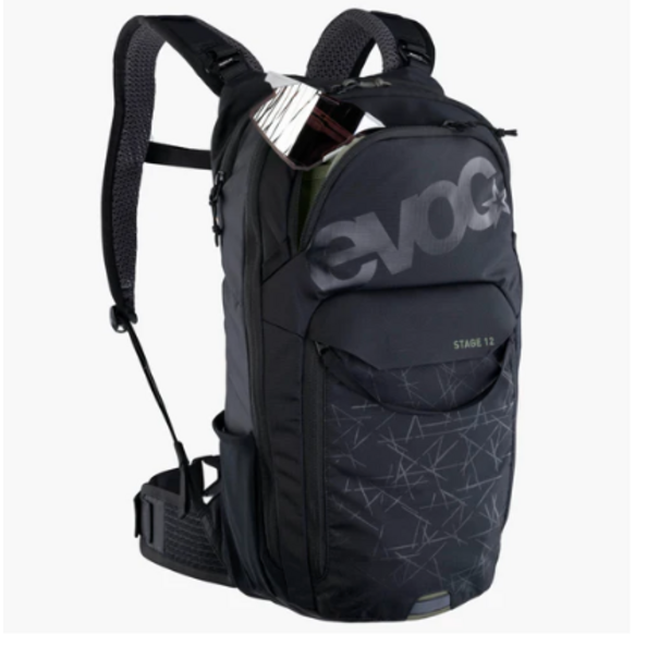 EVOC Stage 12, Hydration Bag, Volume: 12L, Bladder: Not included, Black