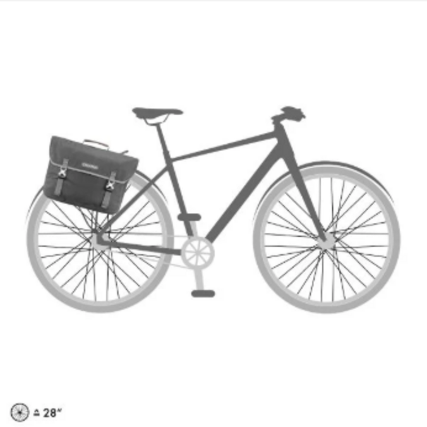 Ortlieb Commuter Pannier Bag 2 Urban Pepper