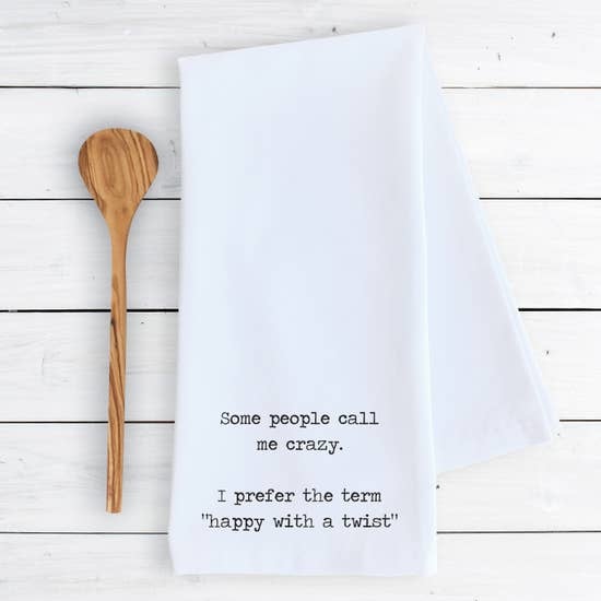 Dev D + Co Dev D + Co Happy with a Twist Tea Towel