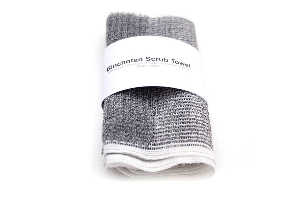 Morihata Morihata Binchotan Charcoal Body Scrub Towel