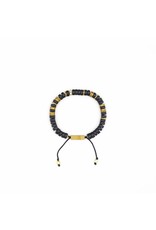 Popvibe Black Turquoise & Hermatite Heishi Bracelet