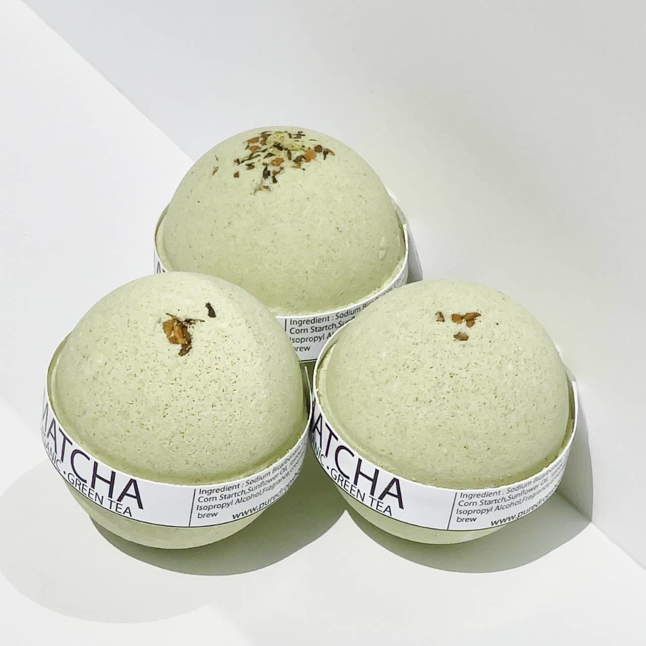 Pure Drop Pure Drop Organic Matcha Green Tea Bath Bomb