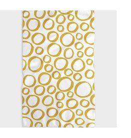 Geometry Geometry Yellow Pebble Tea Towel