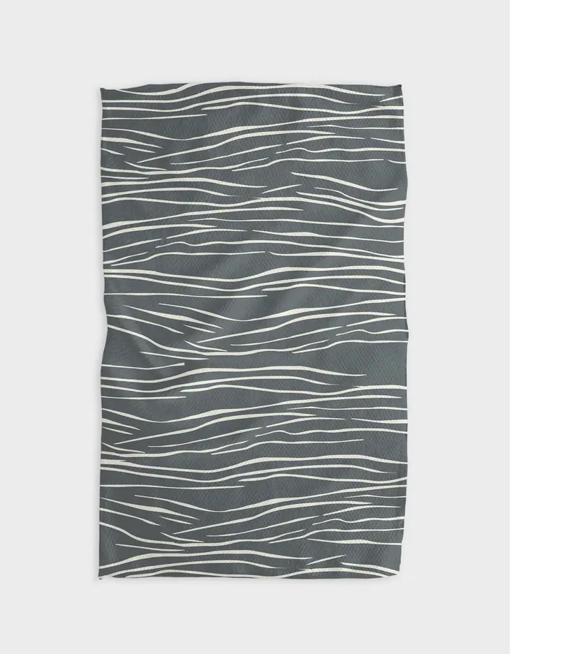 Geometry Geometry Flowing-Midnight Tea Towel