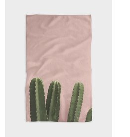 Geometry Geometry Pink Cactus Tea Towel