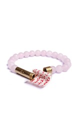 Wishbeads Wishbeads Matte Rose Quartz Intention Bracelet (W)