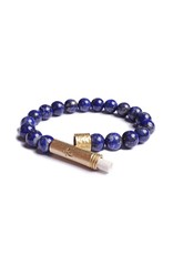 Wishbeads Wishbeads Polished Lapis Lazuli Intention Bracelet (M)