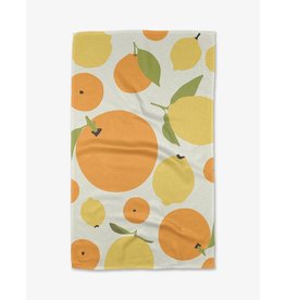 Geometry Geometry Sunny Lemons & Oranges Tea Towel