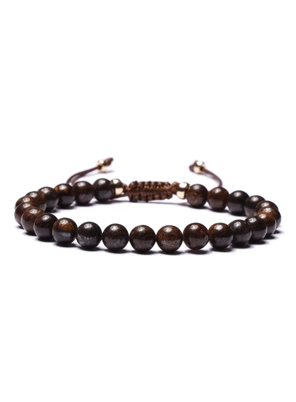 We Are All Smith Bronzite & Gold-Filled Bead Bracelet