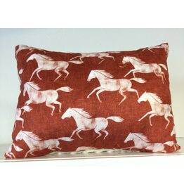 Snori Dori Designs Horse Pillow #4 Rust