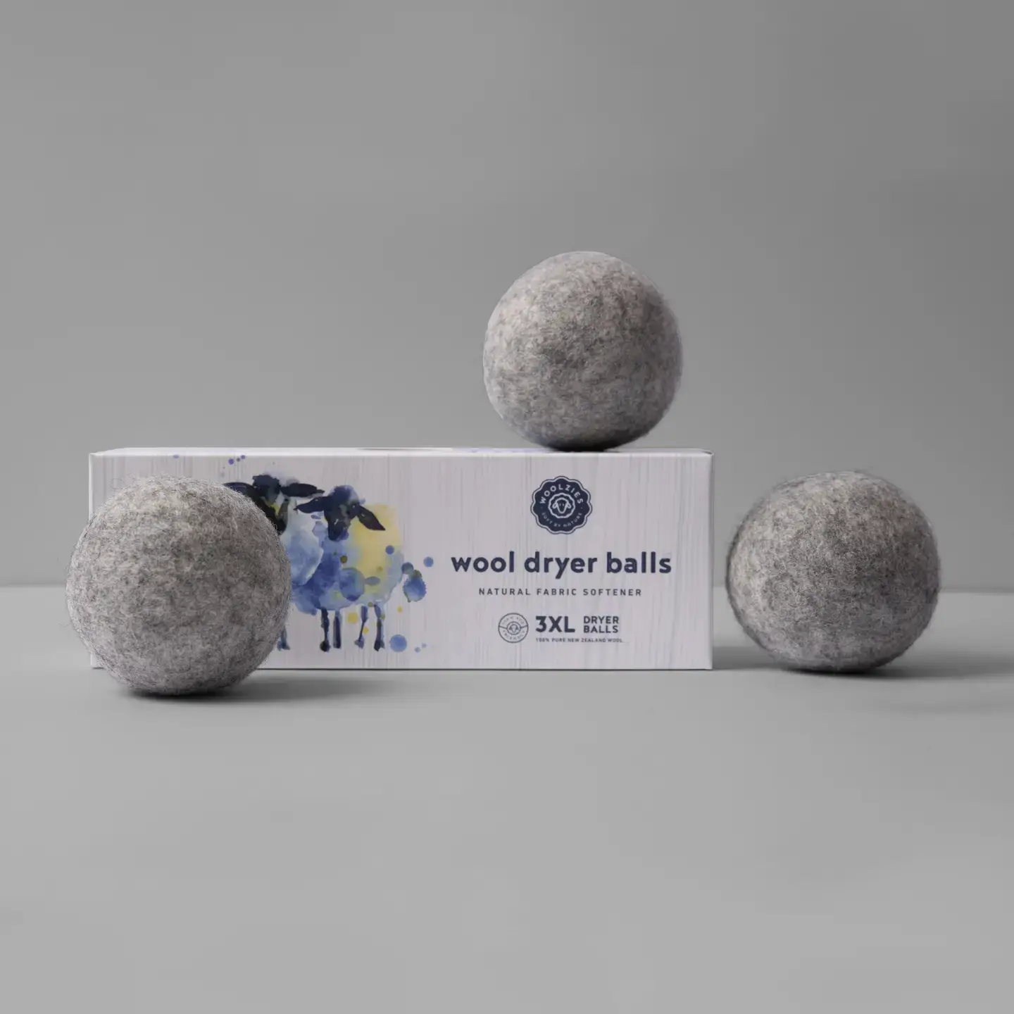 Woolzies Woolzies Wool Dryer Balls (set of 3) Gray