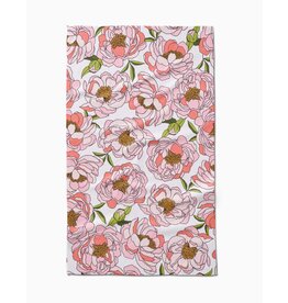 Geometry Geometry Peony Paradise Tea Towel