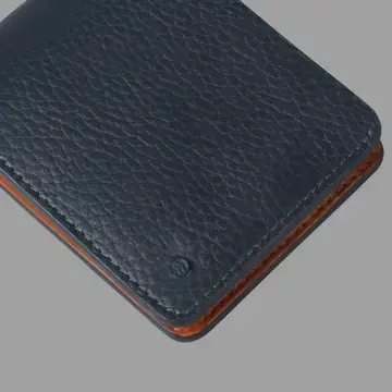 Mahe Tri Mahe Tri Bi-Fold Leather Wallet - Blue