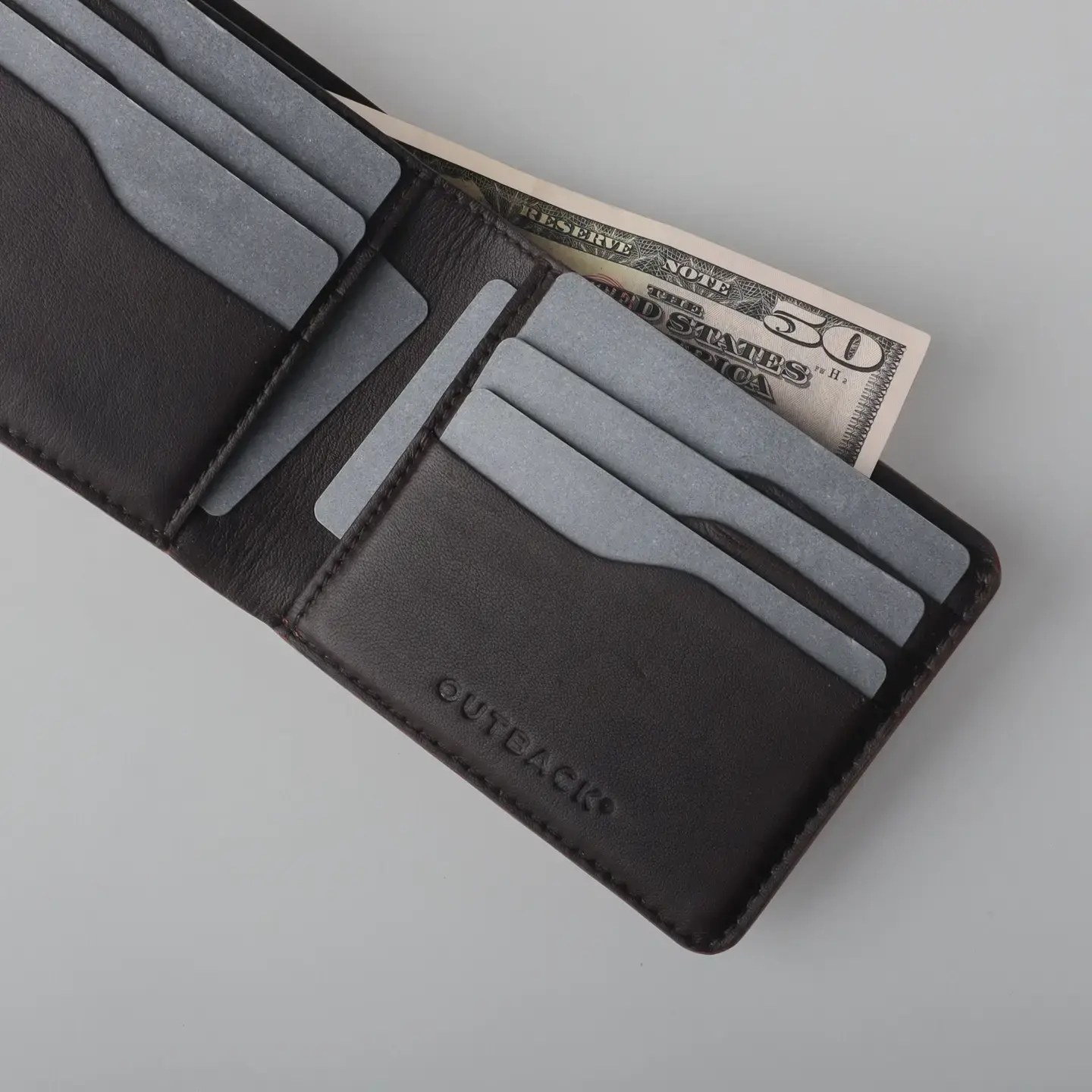 Mahe Tri Mahe Tri Bi-Fold Leather Wallet - Tan
