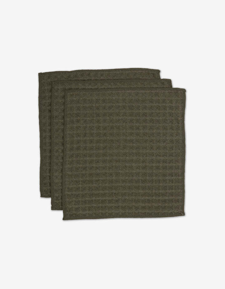 Geometry Geometry Forest Waffle Washcloth Set (3)