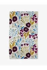 Geometry Geometry Fiona Dark Maroon Tea Towel