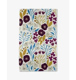 Geometry Geometry Fiona Dark Maroon Tea Towel