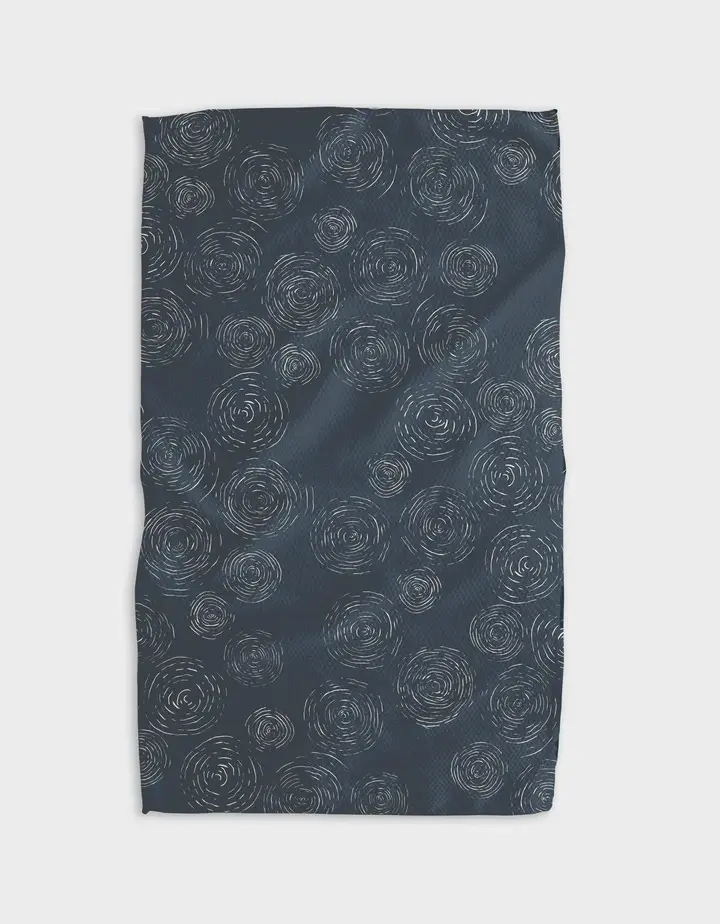 Geometry Geometry Taps Midnight Tea Towel