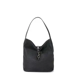 Haute Shore Haute Shore Sandy Black Raffia Shoulder Bag