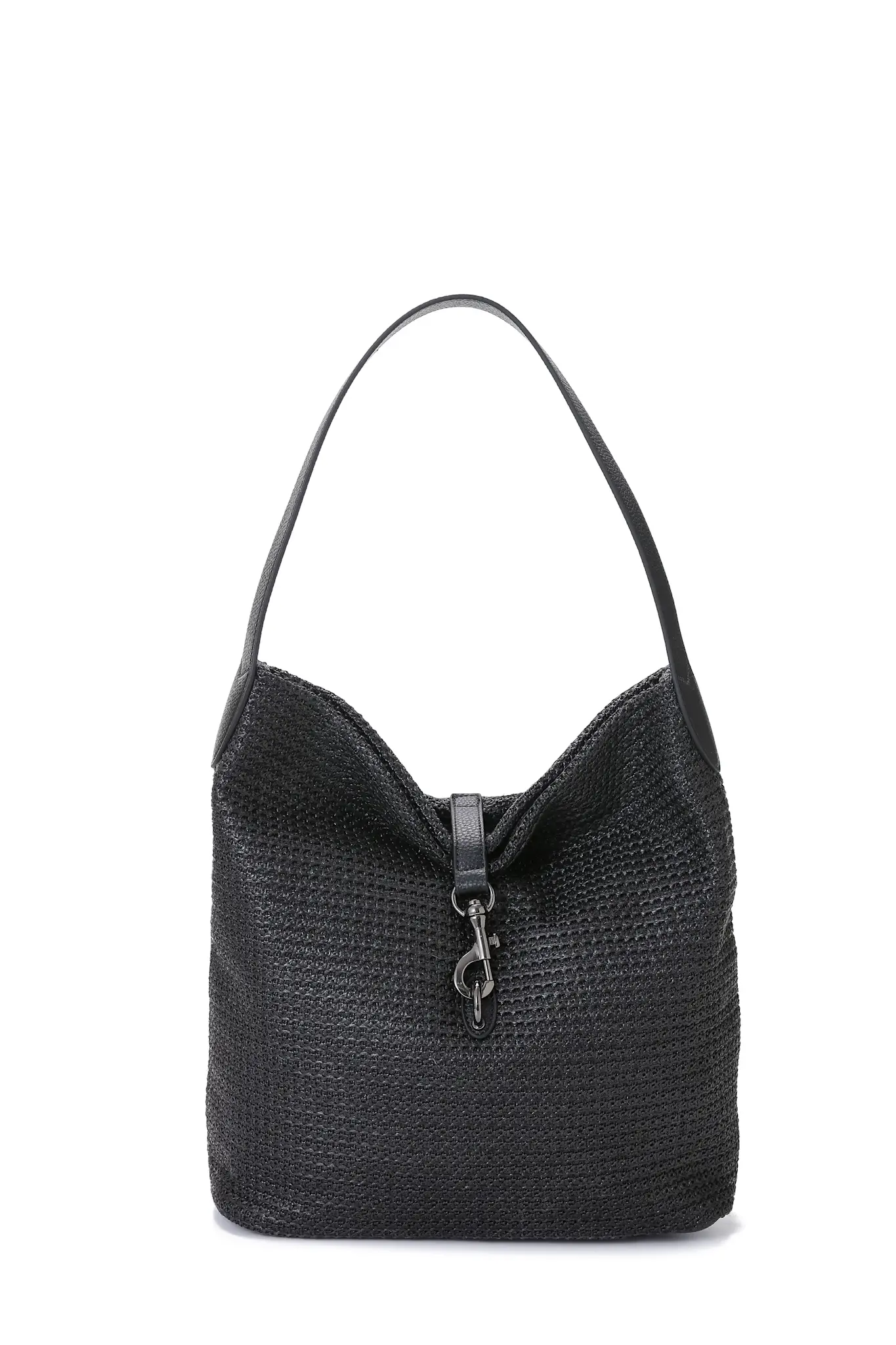 Haute Shore Haute Shore Sandy Black Raffia Shoulder Bag