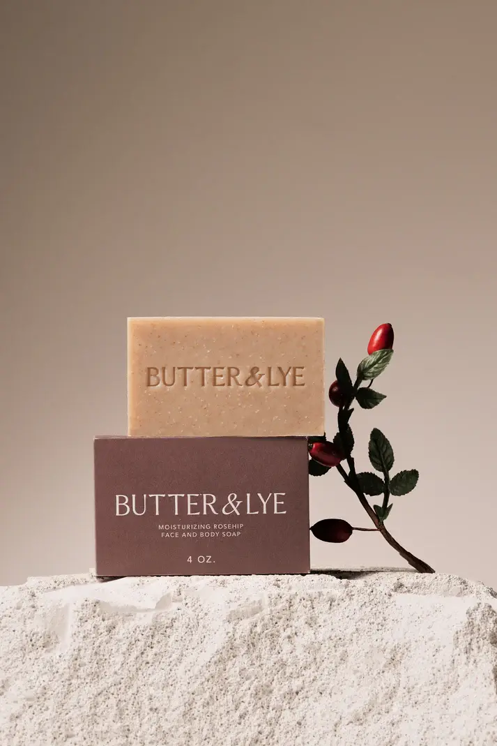 Butter & Lye Butter & Lye Moisturizing Rosehip Soap (unscented)